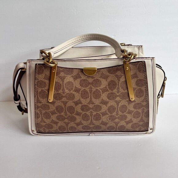 Coach Dreamer Chalk Signature Crossbody Tote Bag Style 54160 - Picture 1 of 16